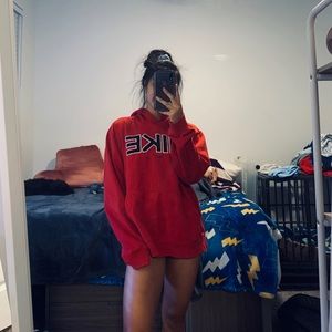 Vintage nike spellout hoodie